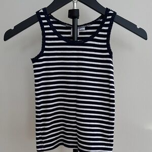 GAP Kids Navy and White Striped Top
